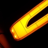 Облицовки (накладки) зеркал (матовые, с двойным бегущим повторителем в стиле AMG, белый + желтый свет) Нива Урбан (неокрашенные)