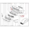 Оригинальная рамка (облицовка) противотуманной фары (ПТФ) (левая) Лада Веста NG седан, NG СВ универсал (без парктроника)