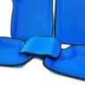 Коврики салона EVA Lite 3D с бортами (ромбы синие) ВАЗ 2113, 2114, 2115 (черный кант)
