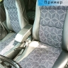 Обивки сидений (эко-кожа) "Куб" (центр с перфорацией) ВАЗ 2107 Белый