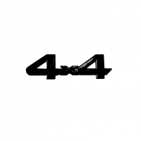 Шильдик 4х4 Лада Нива 4х4 2121, 21213, 21214, 2131 (черный матовый)