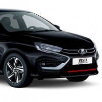 Бампер передний оригинальный под ПТФ Лада Веста NG SportLine (Спортлайн) (неокрашенный)