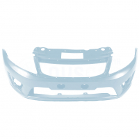 Бампер передний под ПТФ "Кампласт" Лада Гранта лифтбек (Ледяной 413)