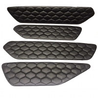 Вставки в дверные карты (эко-кожа) "Соты" Лада Гранта, Калина-2, Датсун (4 шт.)