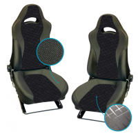 Сиденья анатомические Рекаро Скиф без обогрева Лада Нива 4х4 21213, 21214