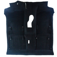 Ковролин пола "Люкс" (толстый) Лада Нива 4х4 ВАЗ 2121 3Д (цельный) (черный)