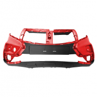 Бампер передний оригинальный под ПТФ "ППИ" Лада Икс-рей Кросс (Огненно-красный 124)