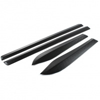 Молдинги дверей нижние (4 шт) "АртФорм" Лада Икс-Рей (черная шагрень)