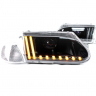 Фары передние BI-LED в стиле "Audi" ВАЗ 2113, 2114, 2115 (белый повторитель)