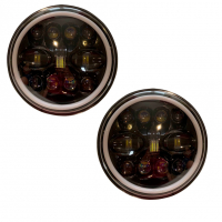 Светодиодные фары "BestPartner" "HP-HLD-009" Лада Нива 4х4, ВАЗ 2101, 2102 (pg1796)