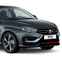 Бампер передний оригинальный под ПТФ Лада Веста NG SportLine (Спортлайн) (Борнео 633)