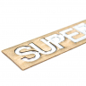 Шильдик super-auto (хром)