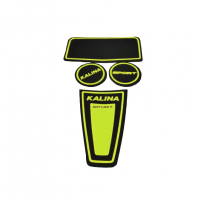 Коврики тоннеля пола с неоновым логотипом "Kalina Sport" (салатовые) (pg3657)