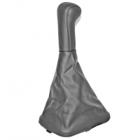 Ручка КПП "Sal-man" (прямоугольный шток, с чехлом) ВАЗ 2113, 2114, 2115 (черная эко-кожа)