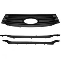 Комплект зимней защиты переднего бампера "ЯрПласт" Лада Икс-рей (черная шагрень)