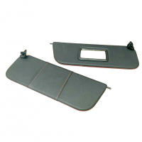 Солнцезащитные козырьки (эко-кожа с прострочкой) с зеркалом ВАЗ 2101-07