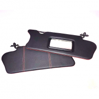 Солнцезащитные козырьки (эко-кожа с прострочкой) с зеркалом ВАЗ 2110, 2111, 2112