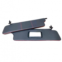 Солнцезащитные козырьки (эко-кожа с прострочкой) с зеркалом Лада Нива 4х4