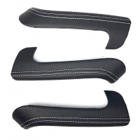 Накладки ручек пассажирских дверей (эко-кожа со строчкой) Лада Гранта, Калина-2, Датсун