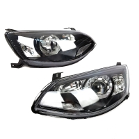 Фары передние тюнингованные "би-линзы" Лада Калина-2 (черные)