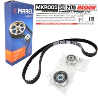 Комплект ГРМ "MAREL MAGNUM" Лада Приора, Гранта, Калина, Веста, Веста NG, Икс-рей, Ларгус (16кл.) (металлические ролики) дв. 21126, 21127, 21129 (MKR005)