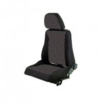 Переднее водительское тканевое сиденье Ромб с обогревом и салазками Лада Нива 4х4 5-дверная