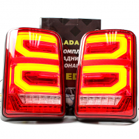 Фонари задние (красные) светодиодные "Range Rover" Лада Нива 4х4 (B400-A)