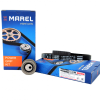 Комплект ГРМ "MAREL MAGNUM" ВАЗ 2108-099, 2110-12, 2113-15, Приора, Калина, ВАЗ 1111 Ока (8кл.) (металлический ролик) дв. 11183, 21083, 21114 (MKR002)