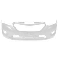 Бампер передний оригинальный под ПТФ "ППИ" Датсун ми-ДО, он-ДО Рестайлинг (Белое облако 240)