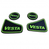 Коврики тоннеля пола с неоновым логотипом "Vesta CVT" (салатовые) (pg3686)