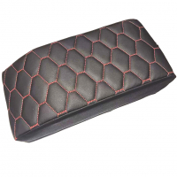 Чехол на подлокотник "Аламар" (эко-кожа) "Соты" ВАЗ 2110-12, Лада Калина, Гранта, Приора, Датсун mi-DO, on-DO