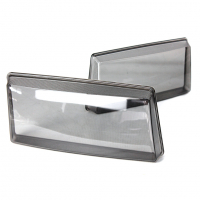 Стекла (рассеиватели) передних фар (комплект) "гладкие" ВАЗ 2110, 2111, 2112 (тонированные)