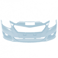 Бампер передний под ПТФ "Кампласт" Датсун он-ДО (Ледяной 413)