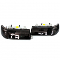 Фары передние (черные) ВАЗ 2110, 2111, 2112 (тонированный повторитель)