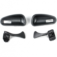 Внутренние ручки на две двери (крючки + рамки) ВАЗ 2113, 2114, 2115 (черные) (4 шт)