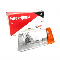 Фара передняя (левая) с оранжевым повторителем "заводские" ВАЗ 2108, 2109, 21099