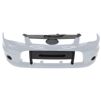Бампер передний под ПТФ Лада Калина Спорт (Снежная королева 690)