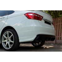 Диффузор (юбка) заднего бампера "ASM" Лада Веста седан, СВ универсал (окрашенный)