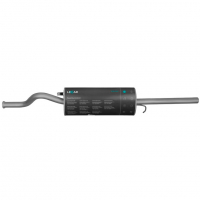 Глушитель основной "LECAR" ВАЗ 2110, 2111, Приора ВАЗ 2170, 2171 до 2008 г.в. (без насадки) (LECAR012072702)