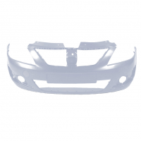 Бампер передний под ПТФ "Кампласт" Лада Ларгус (Платина 691)