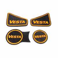 Коврики тоннеля пола с неоновым логотипом "Vesta" (оранжевые) (pg3676)