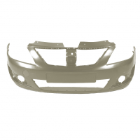 Бампер передний под ПТФ "Кампласт" Лада Ларгус (Серый базальт 242)