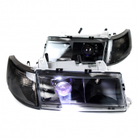 Фары передние BI-LED (черные) ВАЗ 2110, 2111, 2112 (тонированный повторитель)