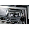 Фары передние с 4-мя LED линзами BMW New, ангельскими глазками ВАЗ 2110, 2111, 2112 (хромированные)