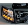 Фары передние с 4-мя LED линзами BMW New, ангельскими глазками ВАЗ 2110, 2111, 2112 (хромированные)