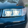 Фары передние с 4-мя LED линзами BMW New, ангельскими глазками ВАЗ 2110, 2111, 2112 (хромированные)