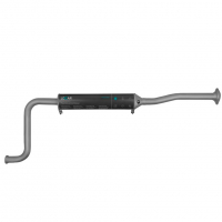 Резонатор (глушитель дополнительный) с бочкой ВАЗ 2110, 2111, 2112, Приора до 2008 г.в. (под стандарт) (LECAR012302702)