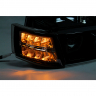 Фары передние с 4-мя LED линзами BMW New, ангельскими глазками ВАЗ 2110, 2111, 2112 (черные, тонированные)