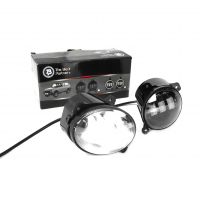 Светодиодные (двухрежимные) противотуманные фары (ПТФ) "BestPartners" (60W, 3 линзы) Лада Гранта, Калина 1-2, Ларгус