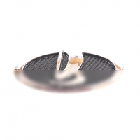 Эмблема Ладья с карбоновым основанием в стиле Веста на решетку радиатора Лада Приора, Гранта, Калина 2 (хром)